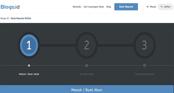 Buat Resume Online Blogo